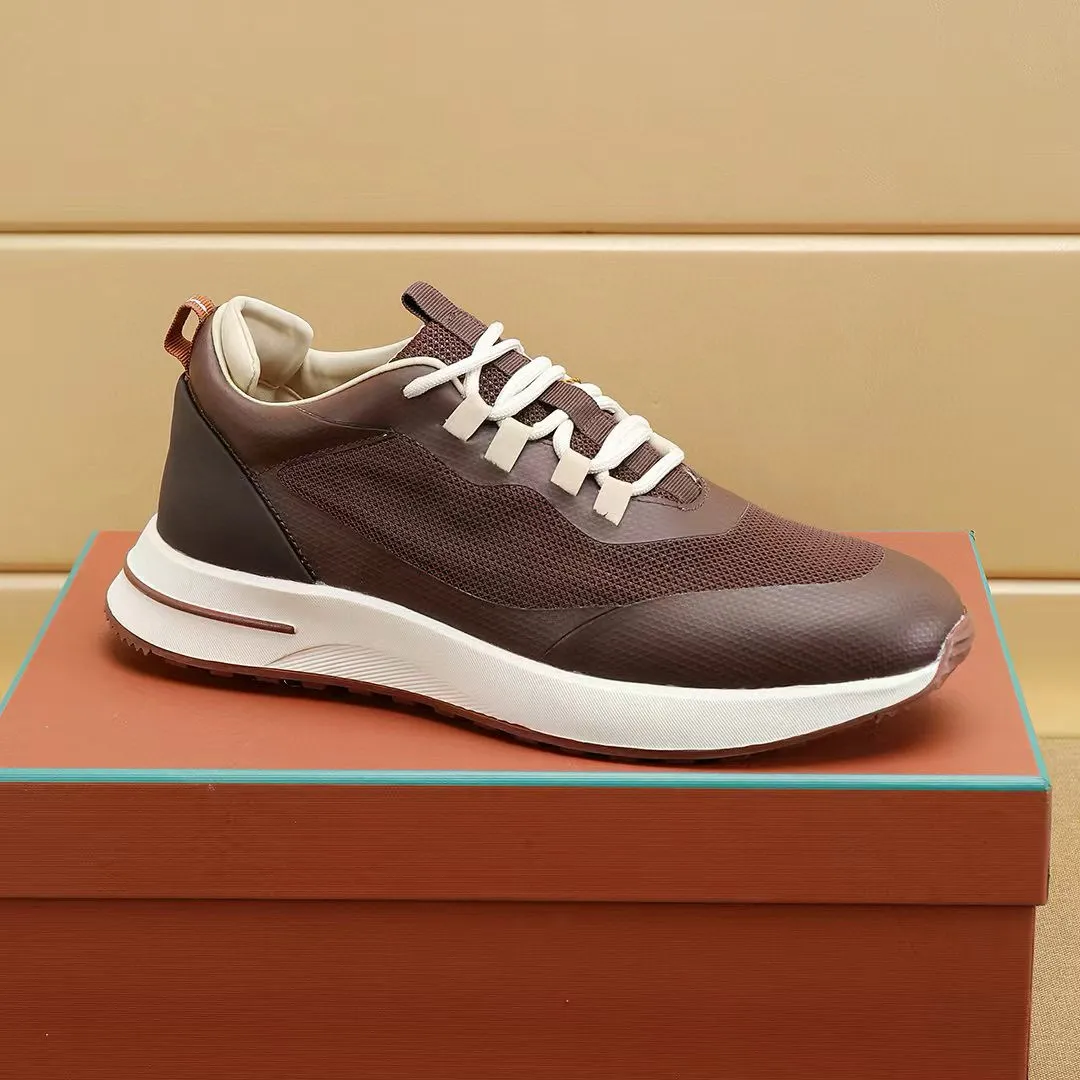 Factory price: 480💰Loro Piana niche classic jogging shoes, men's lace-up casual shoes and sneakers, high-quality lightweight and comfortable fabrics, suitable for outdoor leisure, the color scheme is young and energetic, and it looks great with sportswear or casual suits! Size: 38-44 (45. Customized)